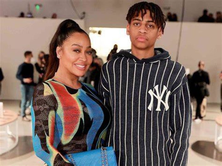 La La Anthony&rsquo;s Son Kiyan, 15, Towers Over Her As She Rocks Cutout Crop